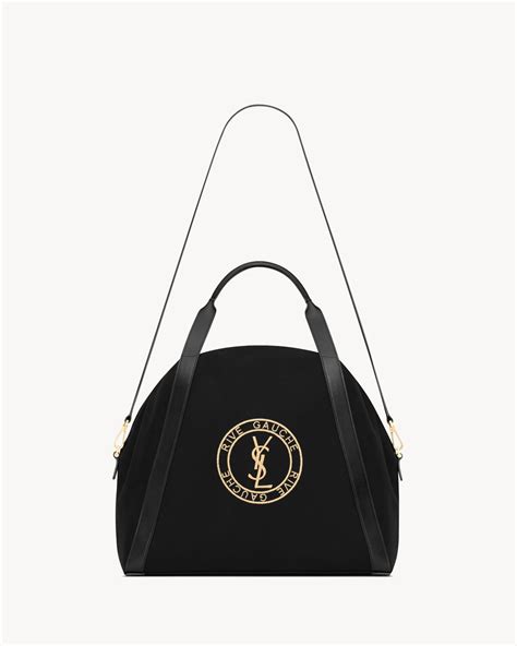 ysl mini bowling bag|RIVE GAUCHE bowling tote in canvas .